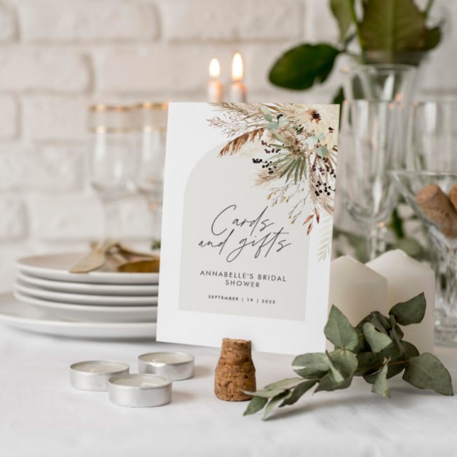 Póster Tarjetas y regalos de pampas para despedida de sol (Subido por el creador)