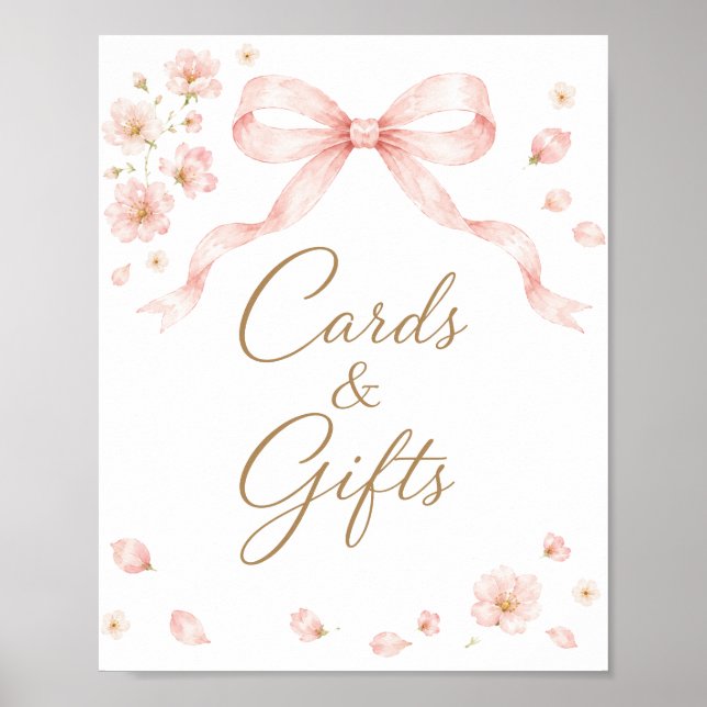 Póster Tarjetas y regalos de Pétalos y Prosecco (Frente)
