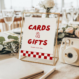 Póster Tarjetas y regalos de pizza roja italiana Slice Sl