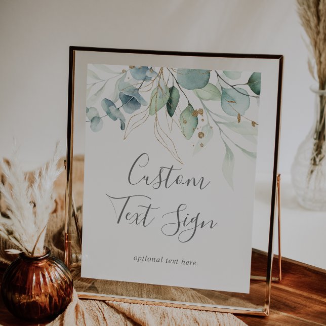 Póster Tarjetas y regalos de vegetación aireada con texto (Subido por el creador)