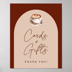 Póster Tarjetas y regalos Desayuno de boda con café