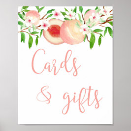 Póster Tarjetas y regalos Ducha de mesa o Rótulo de cumpl