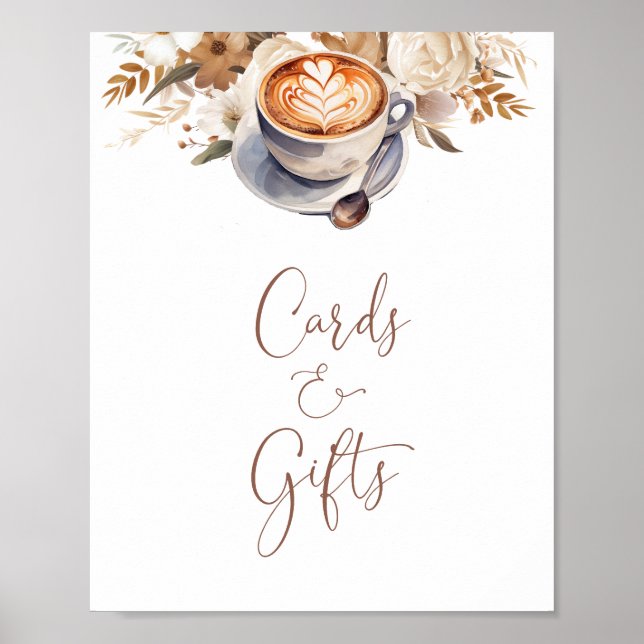 Póster Tarjetas Y Regalos El Amor Está Preparando Ducha D (Frente)