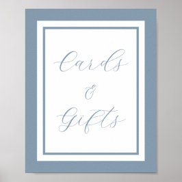 Póster Tarjetas y regalos elegantes con letrero de guión