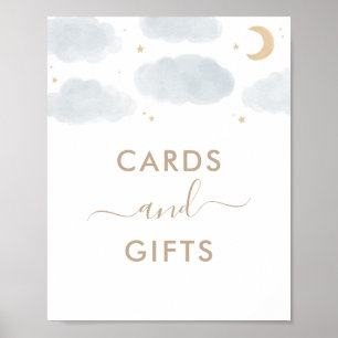 Póster Tarjetas y regalos en el Rótulo Baby Shower de la 