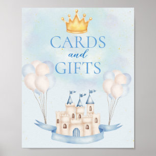 Póster Tarjetas y regalos FairyTale Castle Crown Balloon 