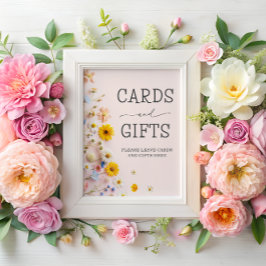 Póster Tarjetas y regalos Fiesta de flores silvestres