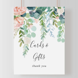 Póster Tarjetas y regalos Floral Tropical