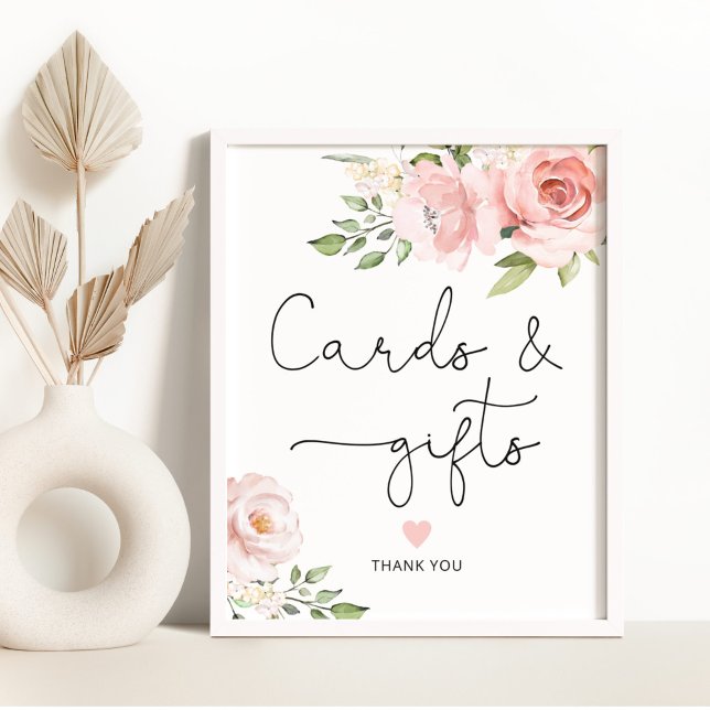 Póster Tarjetas y regalos florales Blush (Subido por el creador)