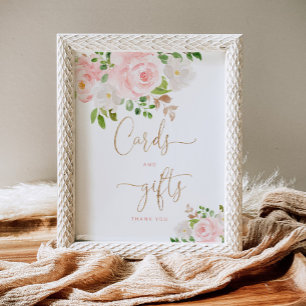Póster Tarjetas y regalos florales de Rubor