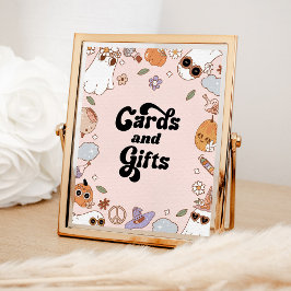 Póster Tarjetas y regalos Groovy Halloween Fantasma Baby 