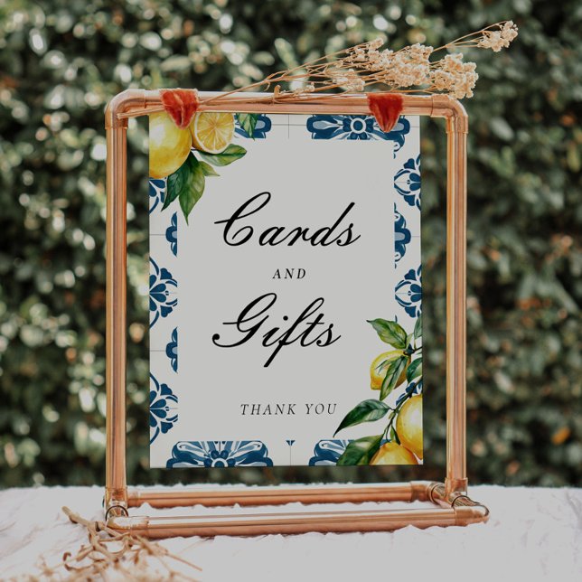 Póster Tarjetas y regalos Lemon Positano Bridal Shower Ró (Subido por el creador)