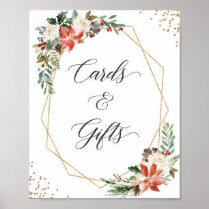 Póster Tarjetas y regalos Navidades de Rótulo Poinsettia