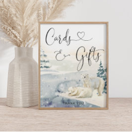 Póster Tarjetas y regalos Oso Polar