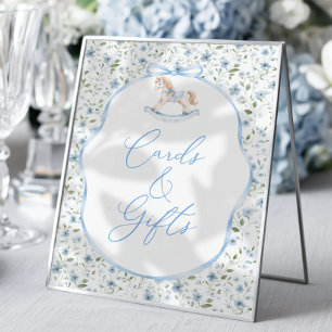 Póster Tarjetas y regalos para baby shower de caballo mec