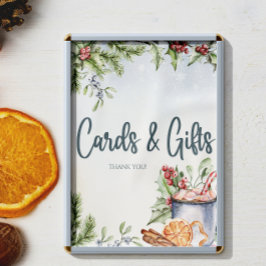 Póster Tarjetas y regalos para baby shower de chocolate c