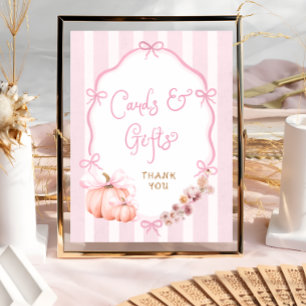Póster Tarjetas y regalos para baby shower de flores de c
