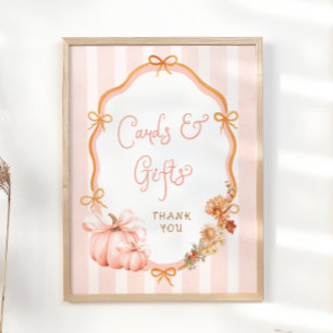 Póster Tarjetas y regalos para baby shower florales de ot