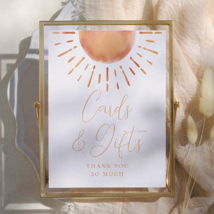 Póster Tarjetas y regalos para baby shower "Pequeño Rayo