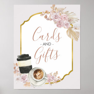Póster Tarjetas y regalos para despedida de soltera Boho 