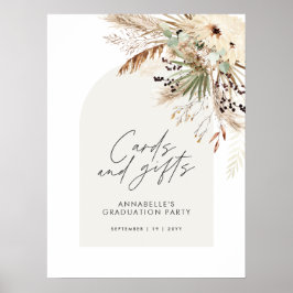 Póster Tarjetas y regalos para despedida de soltera boho 