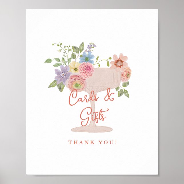 Póster Tarjetas y regalos para despedida de soltera Love  (Frente)