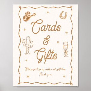 Póster Tarjetas y regalos para despedida de soltera occid