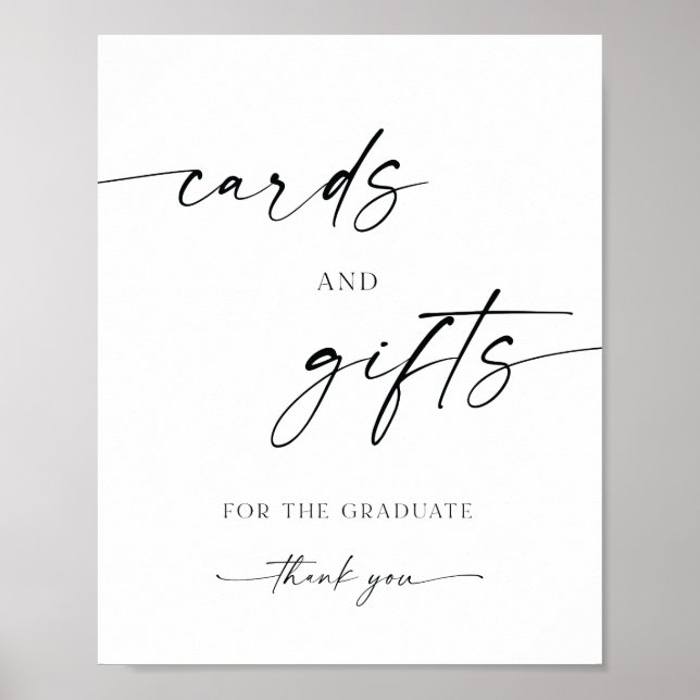 Póster Tarjetas y regalos para el graduado (Frente)
