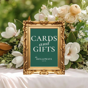 Póster Tarjetas y regalos para fiesta de novia y boda