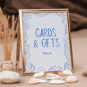 Póster Tarjetas y regalos para la mano de las azafatas