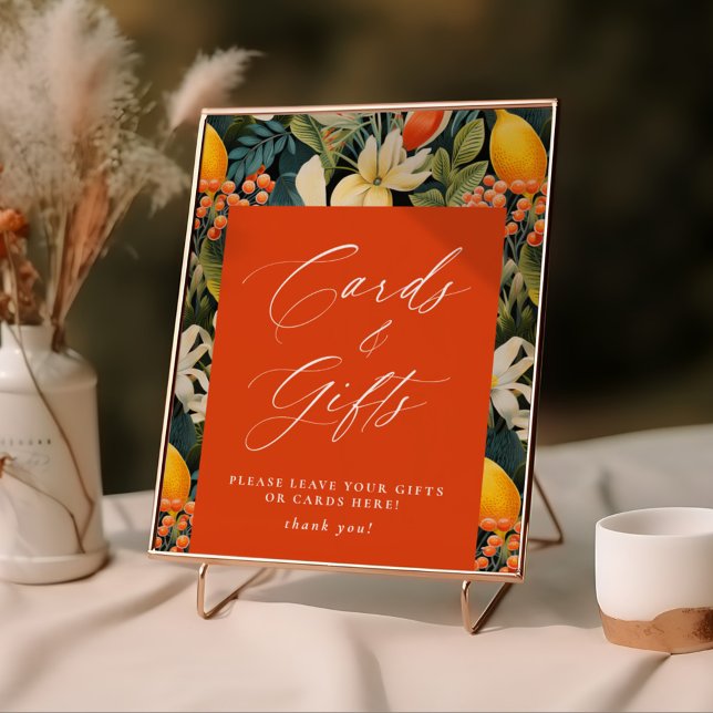 Póster Tarjetas y regalos paraíso de naranja tropical (Subido por el creador)