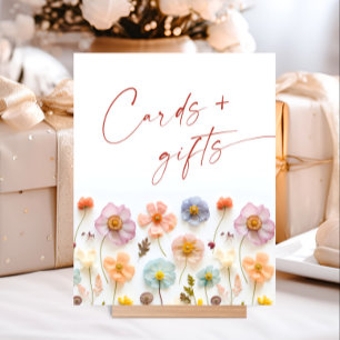 Póster Tarjetas y regalos pasteles de flores silvestres d