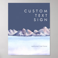 Tarjetas y regalos personalizados de la montaña de