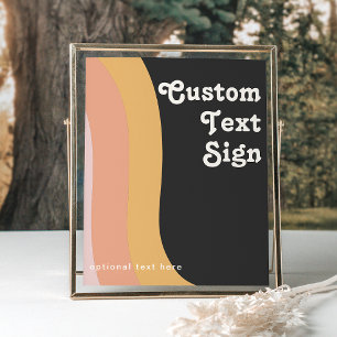 Póster Tarjetas y regalos personalizados Modern Retro Arc