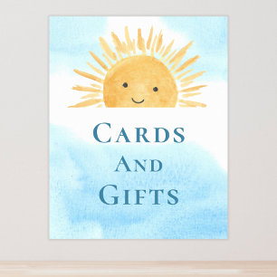 Póster Tarjetas Y Regalos Rótulo Baby Shower Temático Par