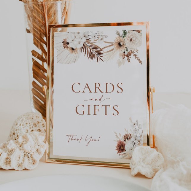 Póster Tarjetas y regalos Rótulo Boda Boho Pampas (Subido por el creador)