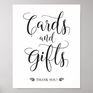 Póster Tarjetas y regalos Rótulo Boda moderno