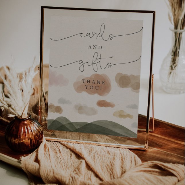 Póster Tarjetas Y Regalos Rótulo Boho Woodland Baby Showe (Subido por el creador)