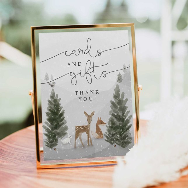 Póster Tarjetas y regalos Rótulo Boho Woodland Shower (Subido por el creador)