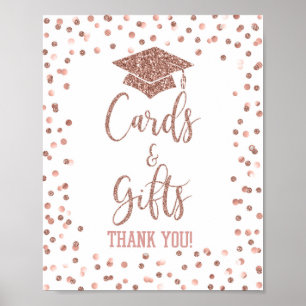 Póster Tarjetas y regalos Rótulo de la fiesta de graduaci