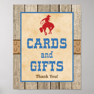 Póster Tarjetas y regalos Rótulo Rótulo Fiesta Vaquero Oc