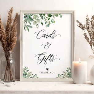 Póster Tarjetas y regalos Rótulo vegetación Eucalyptus ho