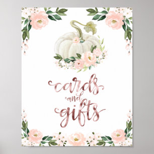 Póster Tarjetas y regalos Verdor Cae Rótulo Baby Shower