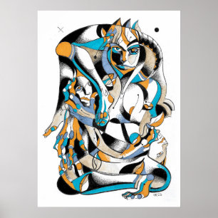 Póster Tarot buddha ink