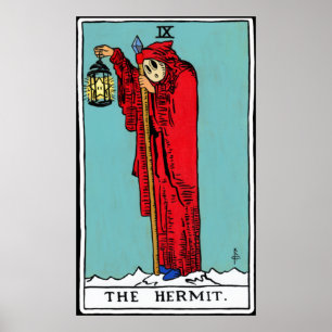 Póster Tarot Card The Hermit