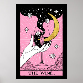 Póster Tarot card the Wine Poster