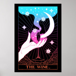 Póster Tarot card the Wine Poster