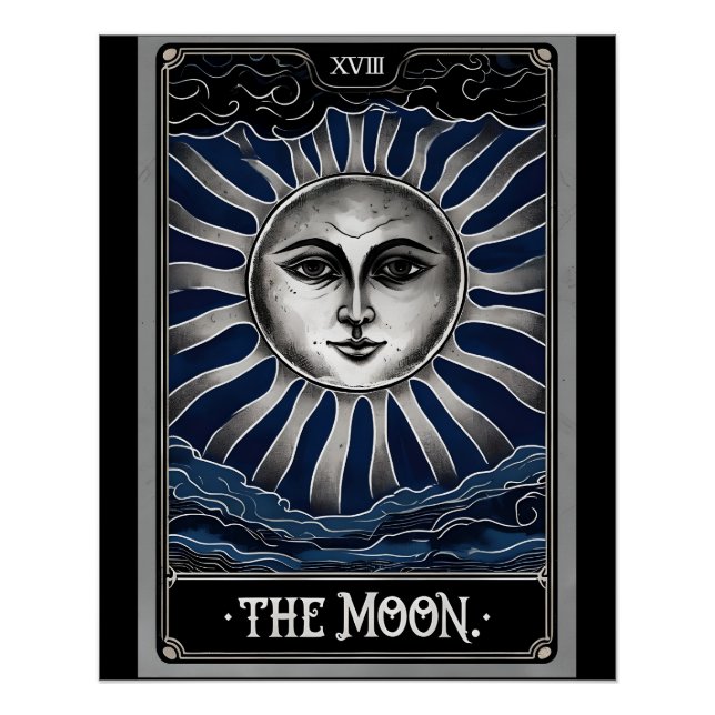 Póster Tarot de la Luna Gótica (Anverso)