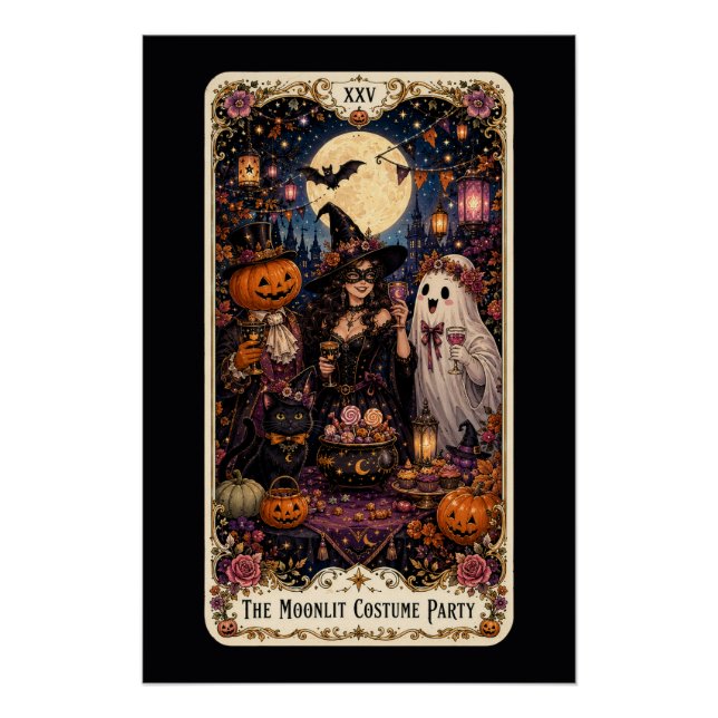 Póster Tarot Espeluznante (Anverso)