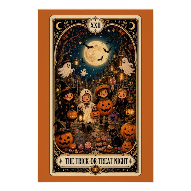 Póster Tarot Espeluznante (Anverso)